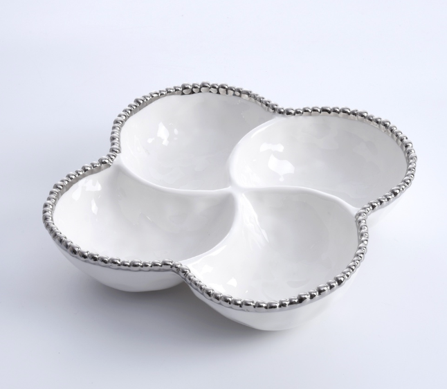 PAMPA BAY 4 SECTION BOWL WHITE