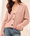 SEQUINED SWEATER CARDIGAN