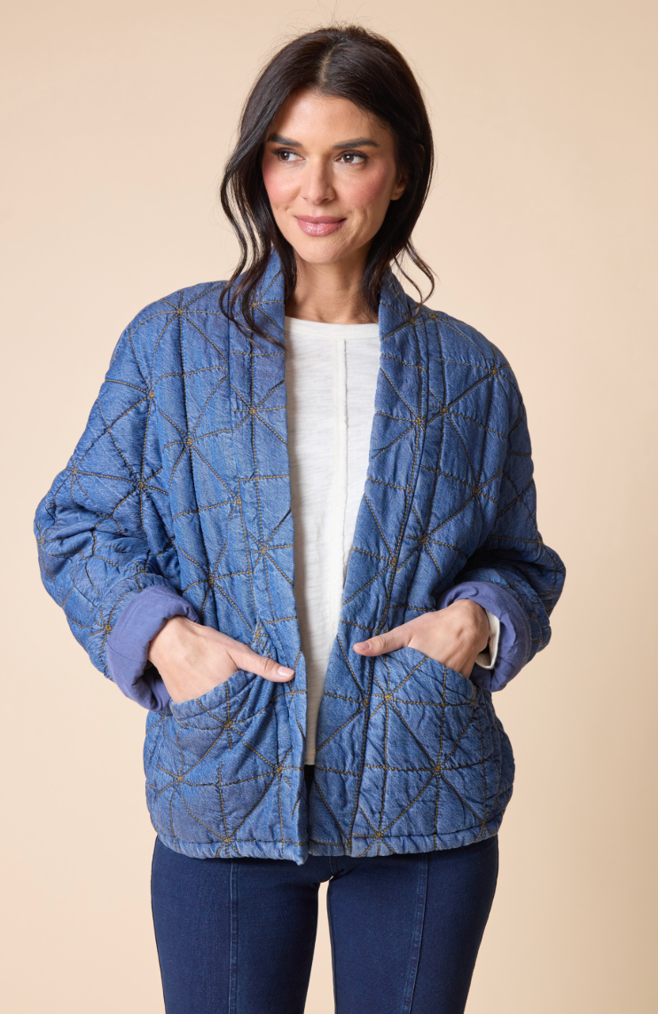 QUILTED KIMONO JACKET