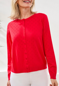 BUTTON DOWN POINTELLE CARDIGAN