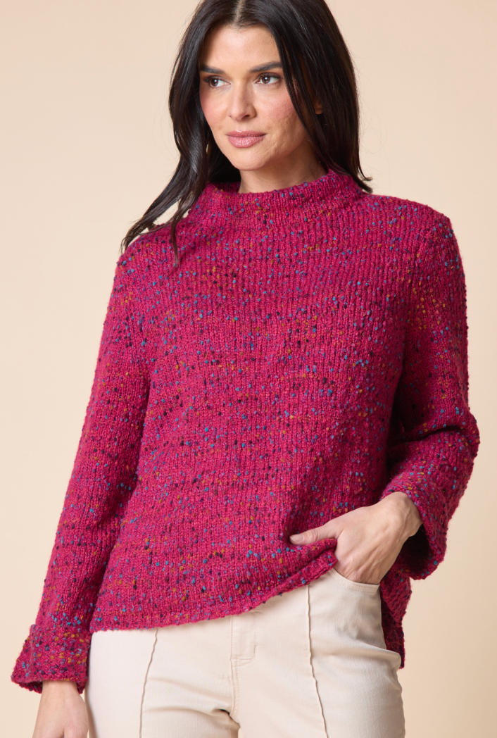 FUNNEL NECK PULLOVER