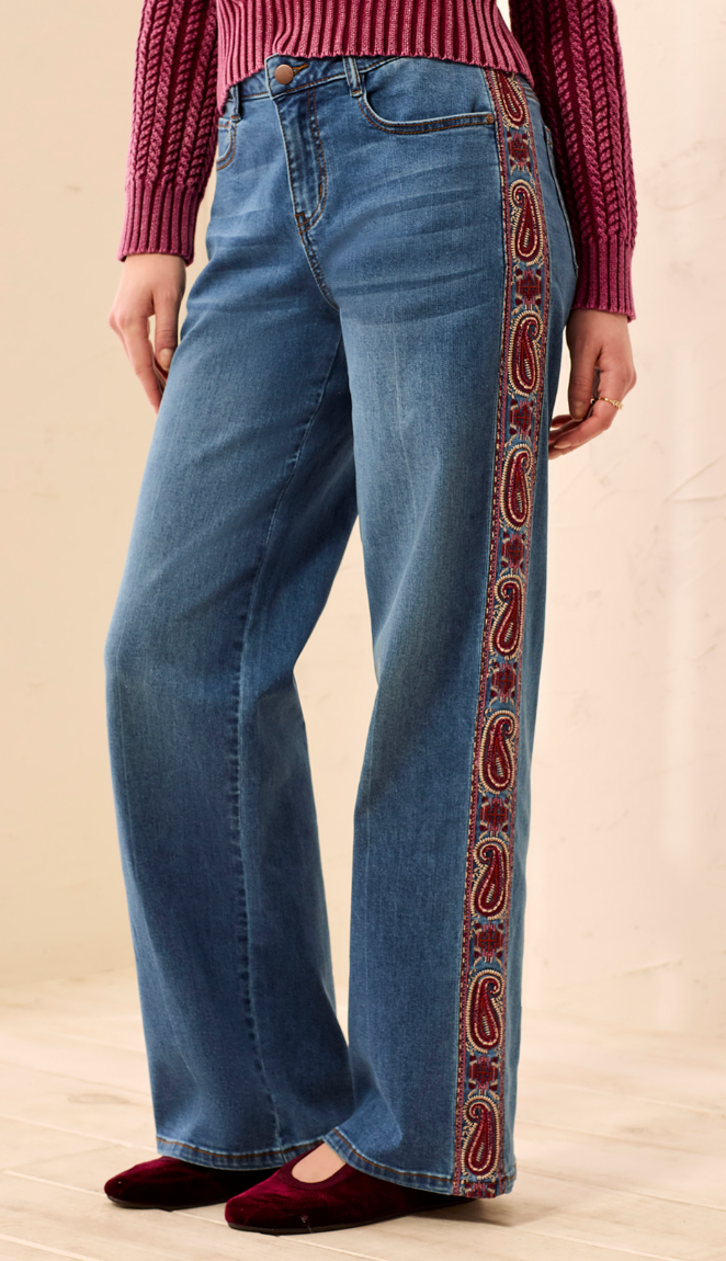 AUDREY WIDE DENIM-FRENCH BLUE