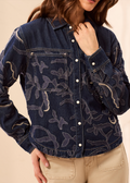 FANCY DENIM SHACKET- RINSE