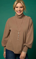 AUDRINA BUTTON DETAIL - MUSHROOM