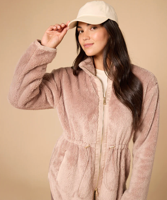 DREAM PLUSH ZIP TUNIC - COCO