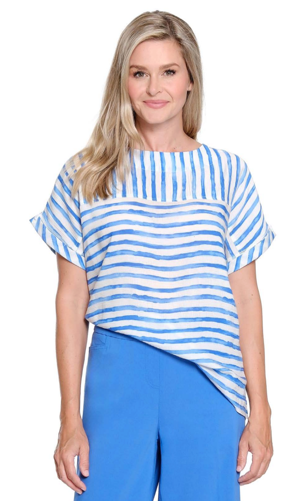 STRIPE DOLMAN TOP