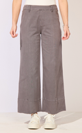 KNIT DENIM CROP JEAN