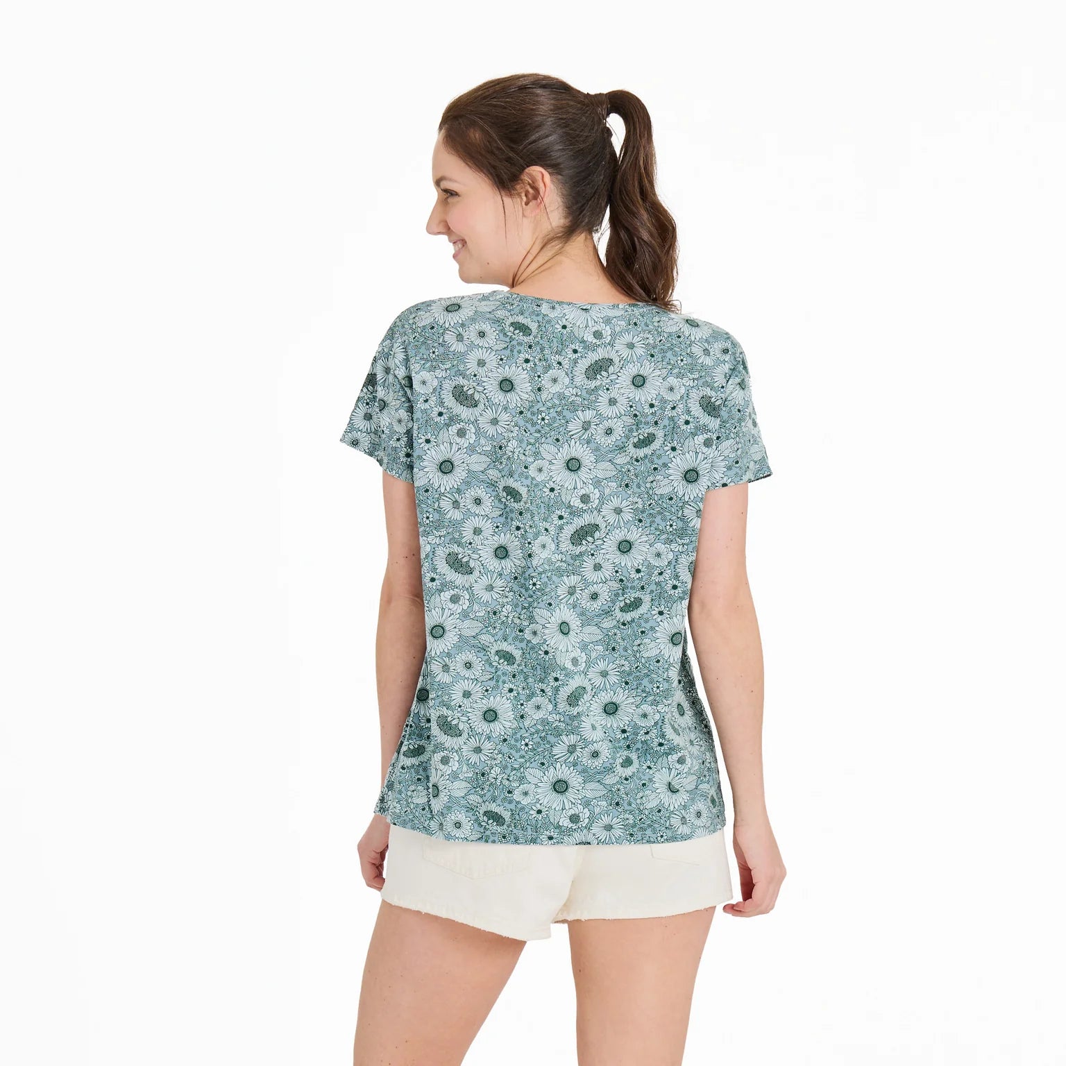 Life Is Good Crusher-LITE Sunshine Floral Smoke Blue