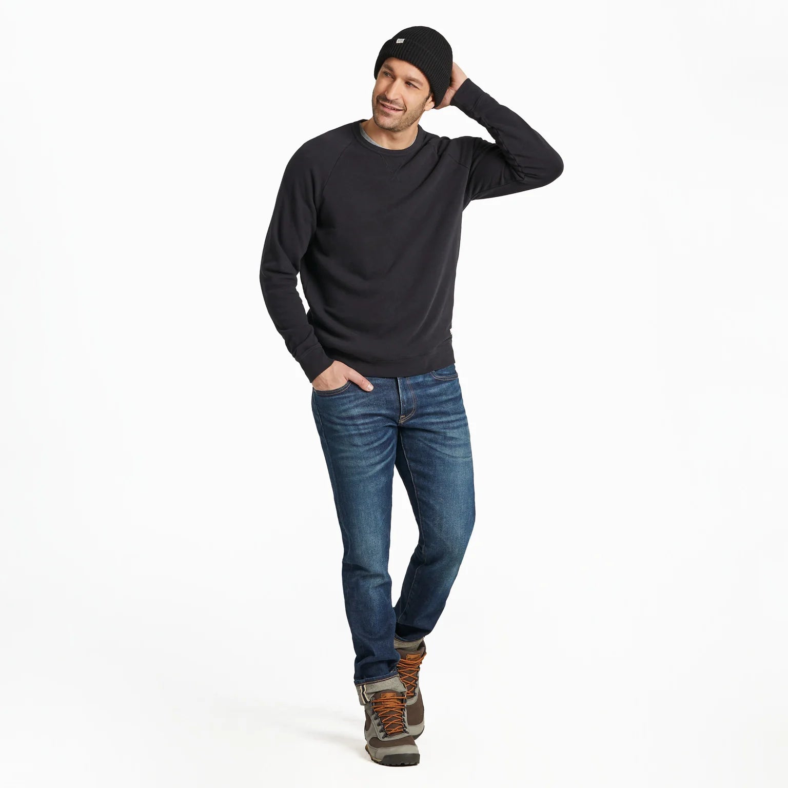 MENS TERRY CREW NECK SWEATSHIRT