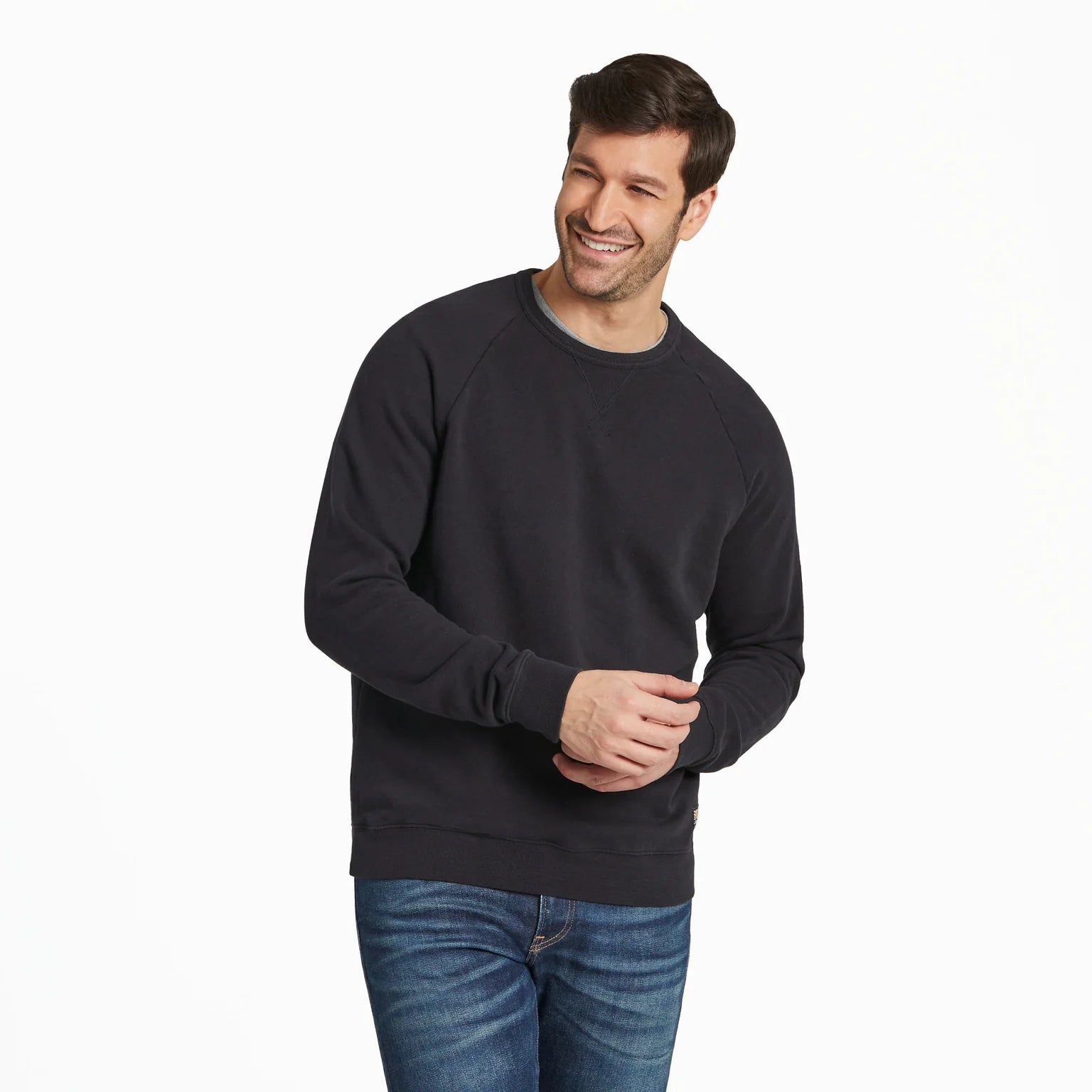 MENS TERRY CREW NECK SWEATSHIRT