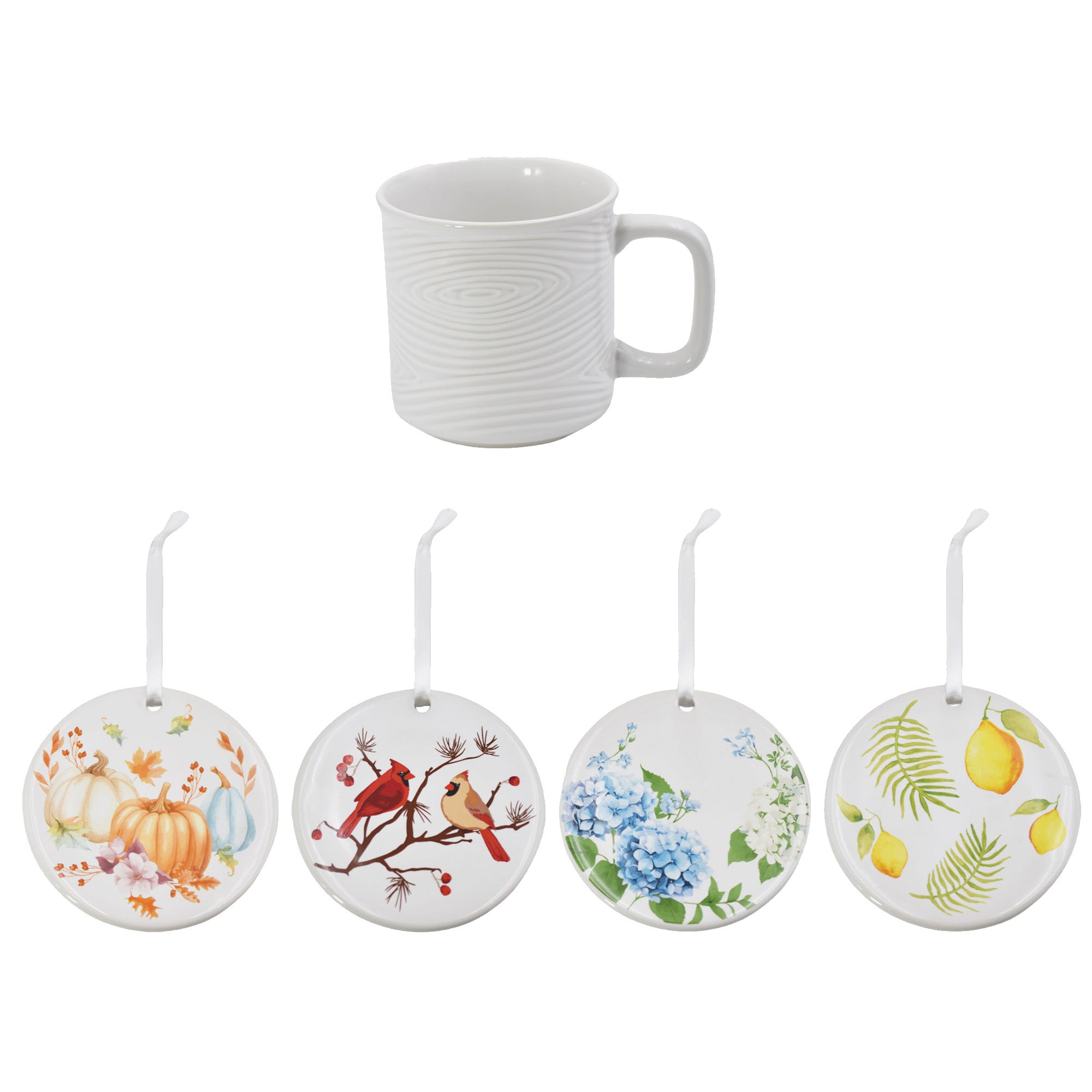 16OZ MUG W/ COASTERS - WOODLAND