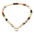 NATURAL TAN BEADED NECKLACE