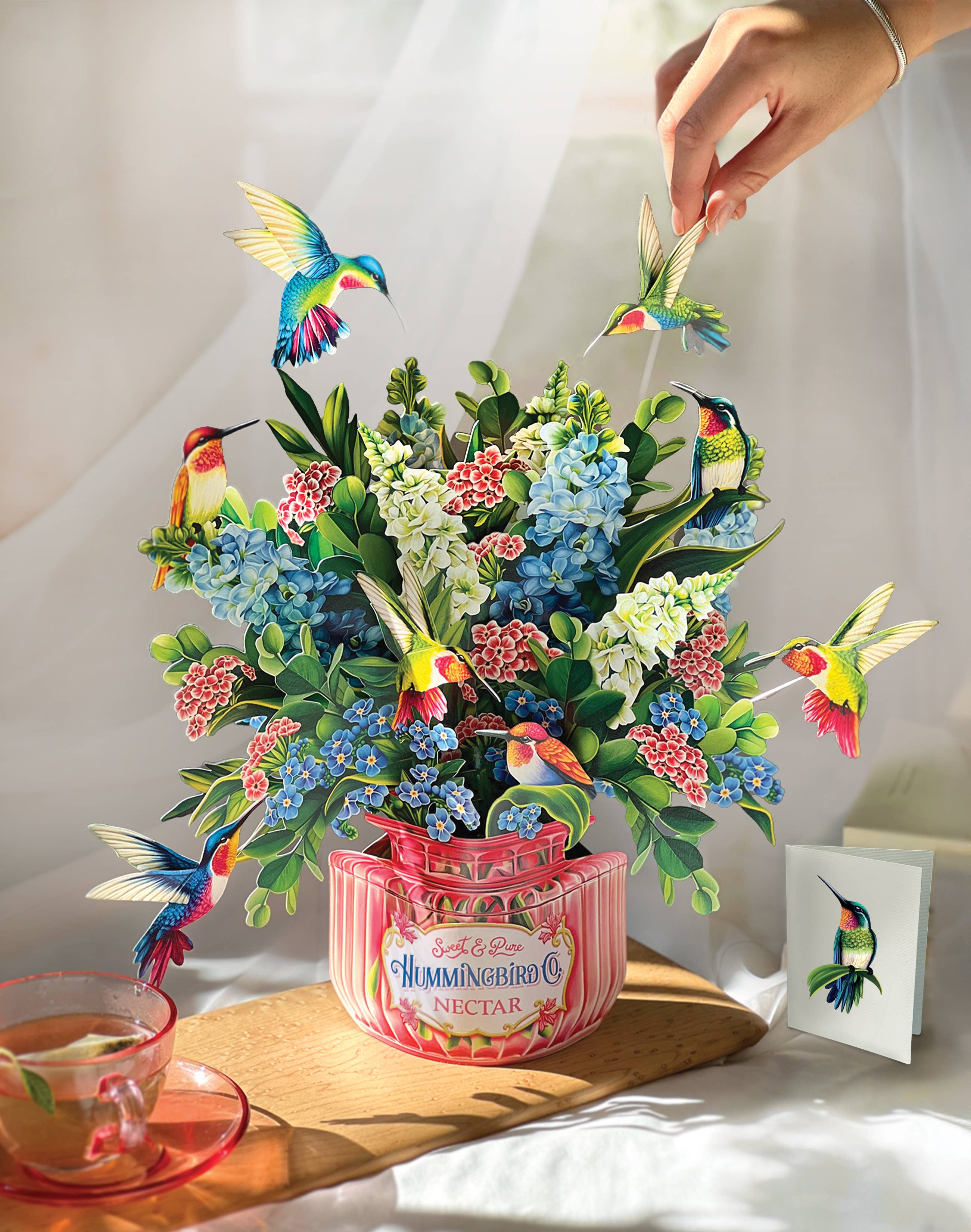 Hummingbird Oasis Pop-up Greeting CardS