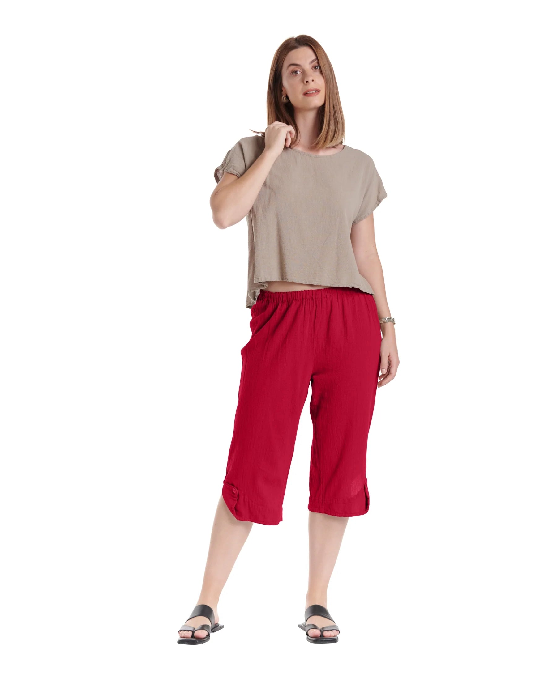 BETH PANT - CRIMSON