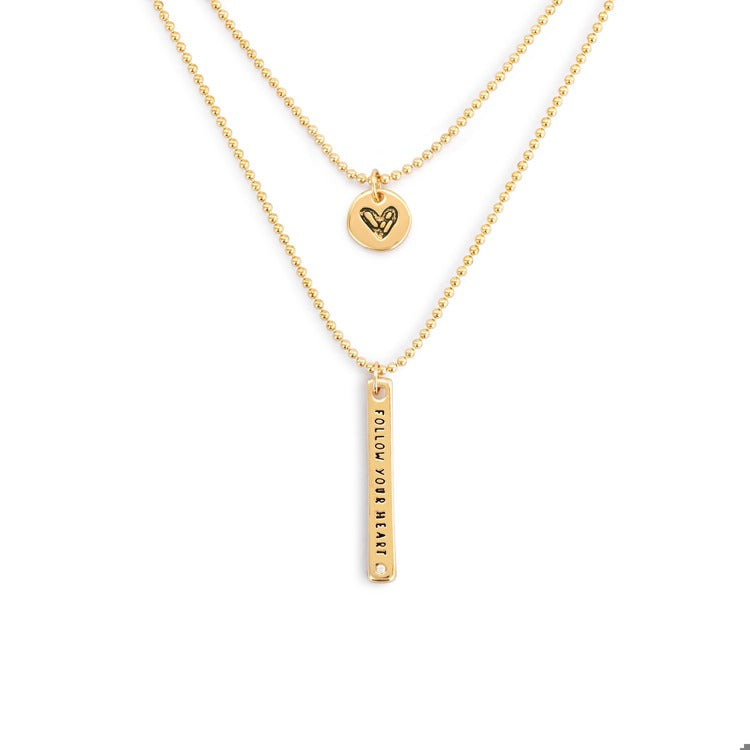 Follow Your Heart Layered Necklace