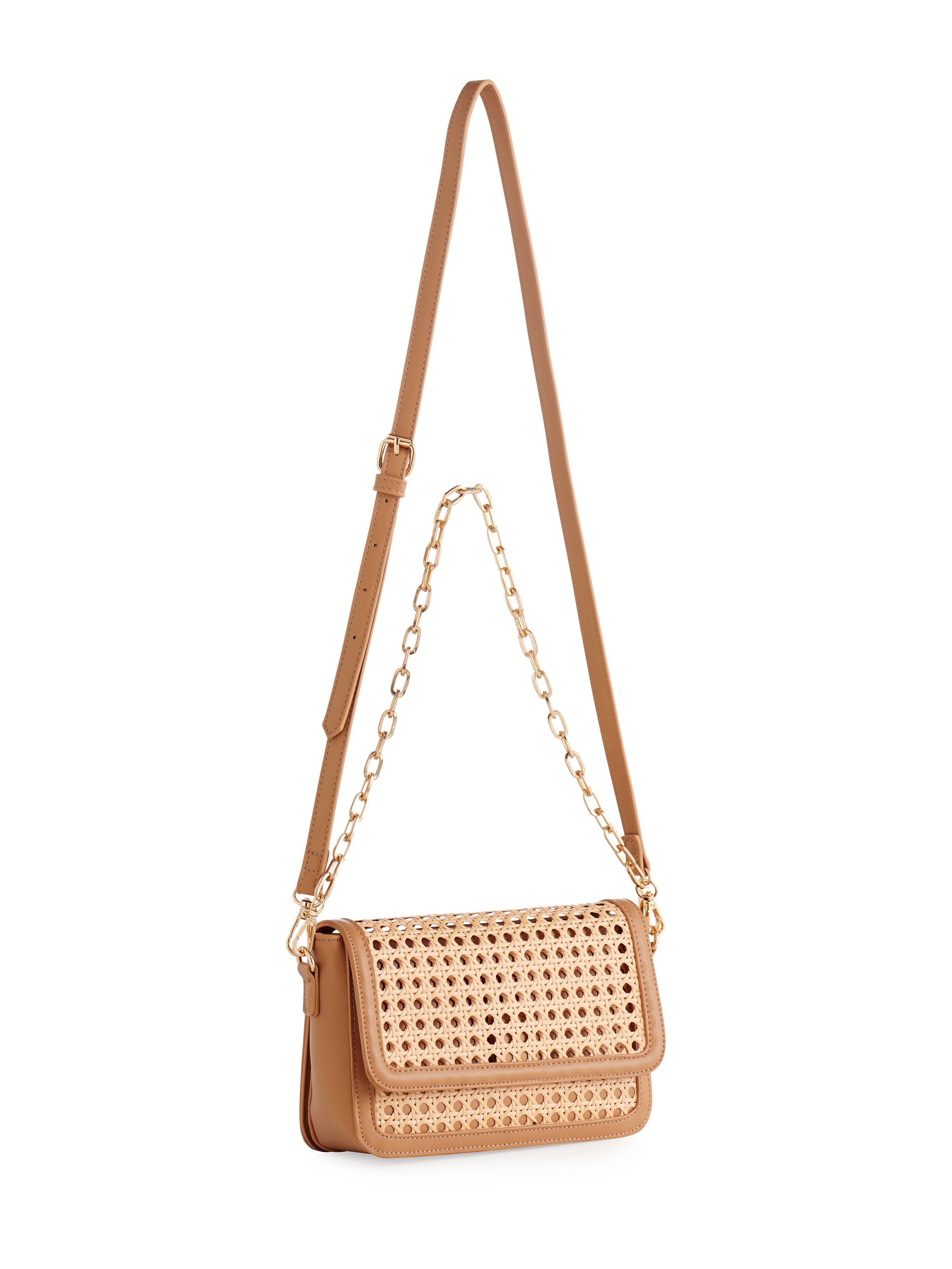 Rattan TAN SHOULDER BAG