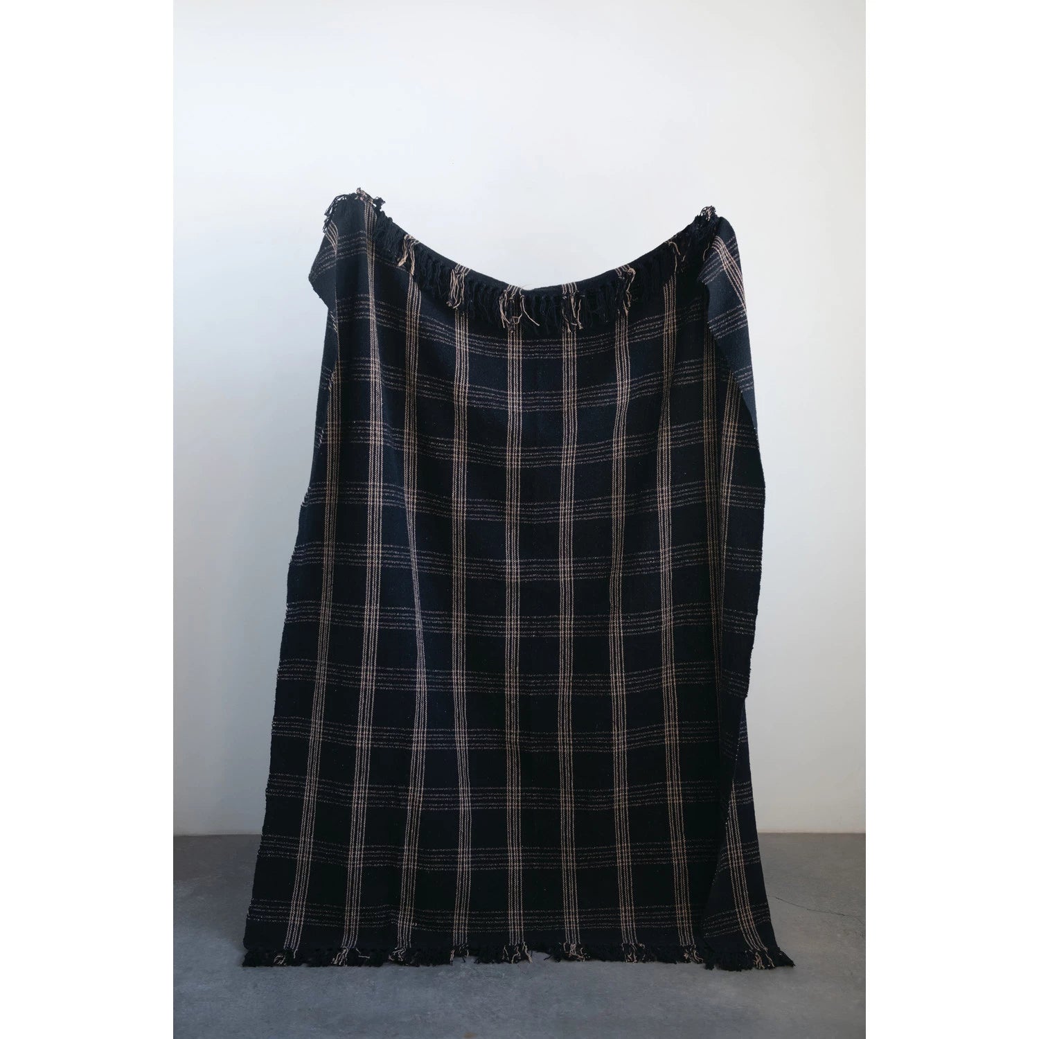 Woven Throw with Fringe