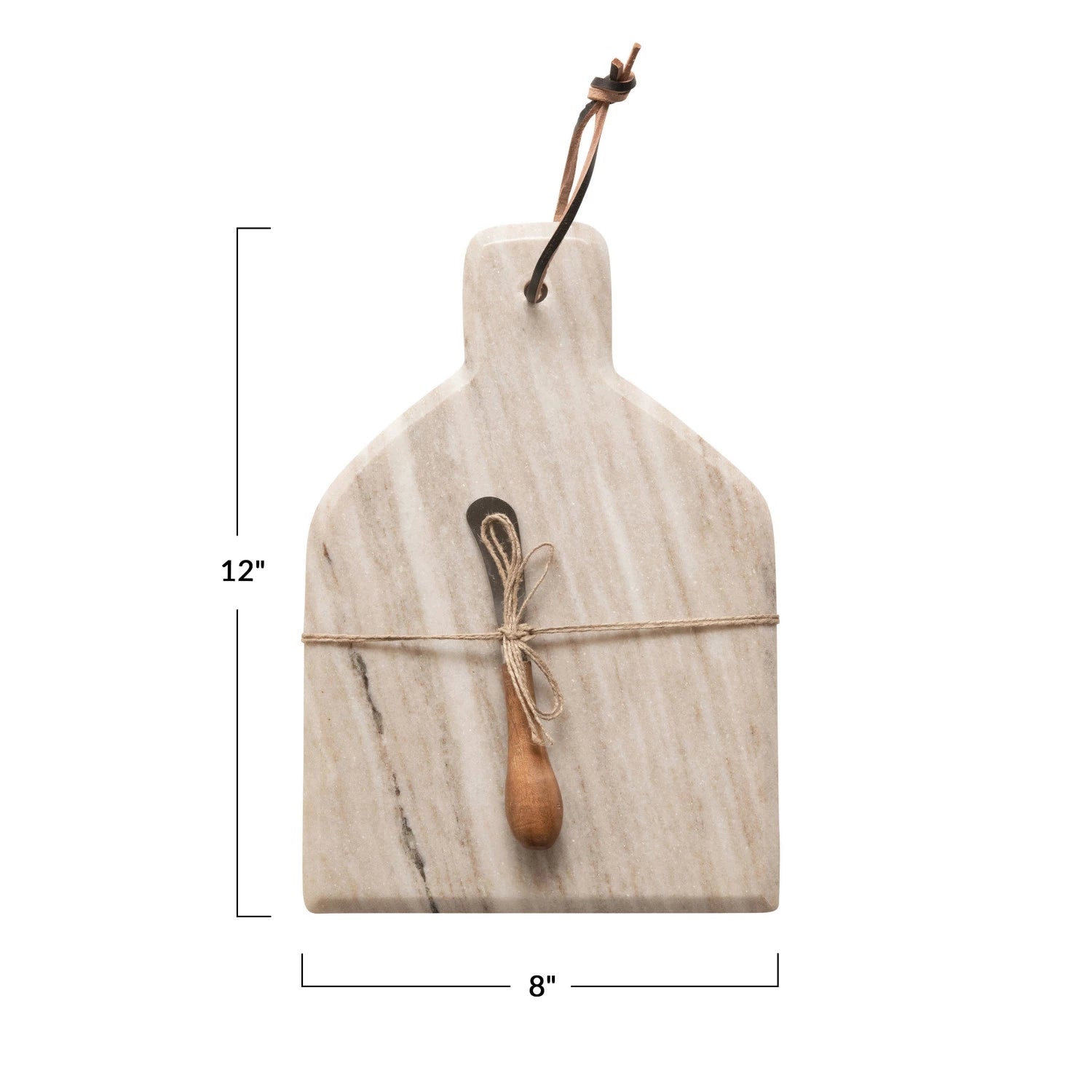 Cheese/Cutting Board with Canape Knife, Set of 2