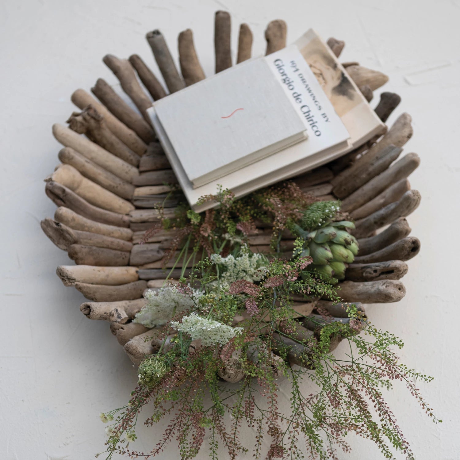 Decorative Handmade Driftwood Tray, Natural