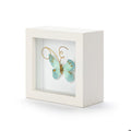 Butterfly Shadow Box 4"- Light Blue