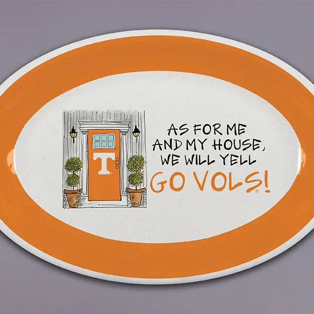 TENNESSEE "AS FOR ME'" OVAL TRAY