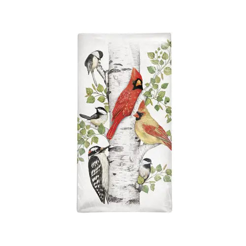 Birch Birds Bagged Towel