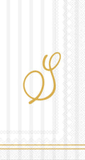 Paper Guest Towels Pack Of 16 Chic Monogram S Cream
