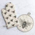 Bee Oven Mitt And Pot Holder - 2PC