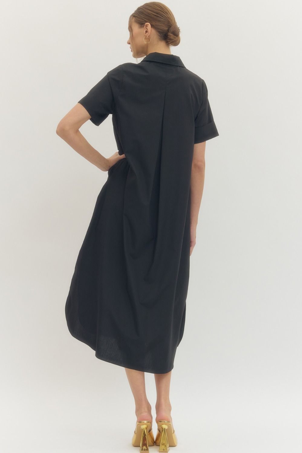 STAR BUTTON DRESS