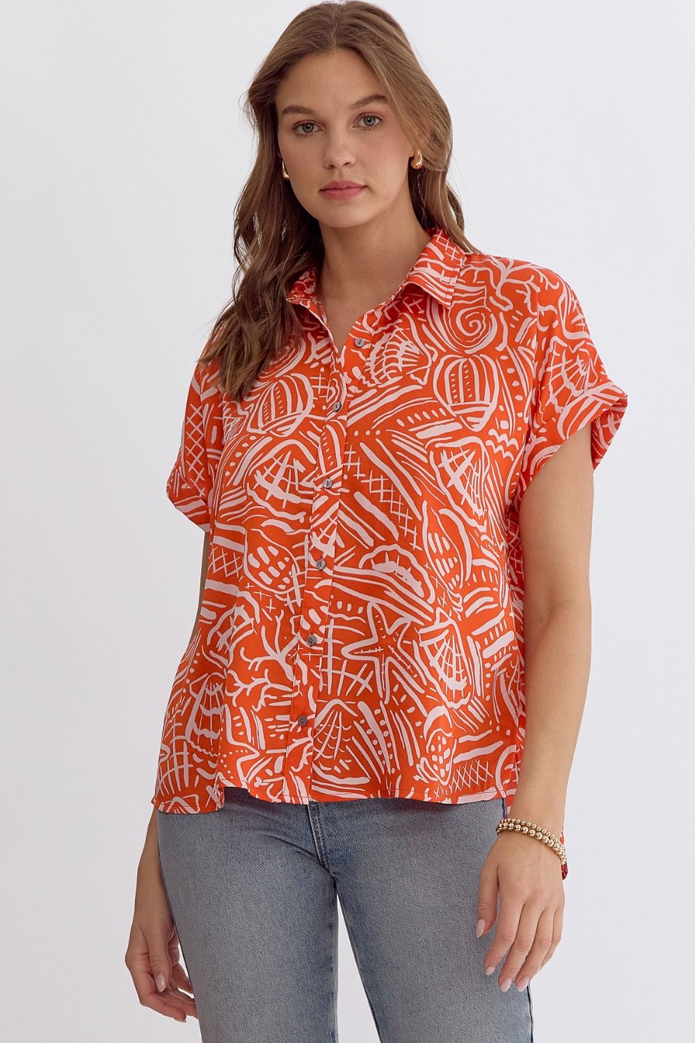 ORANGE BUTTON TOP