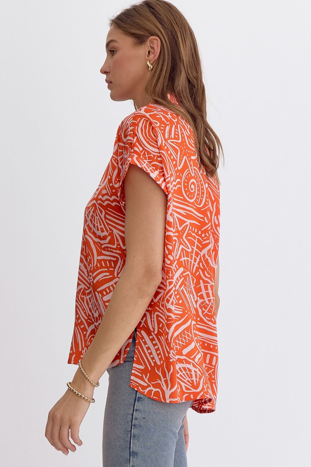 ORANGE BUTTON TOP