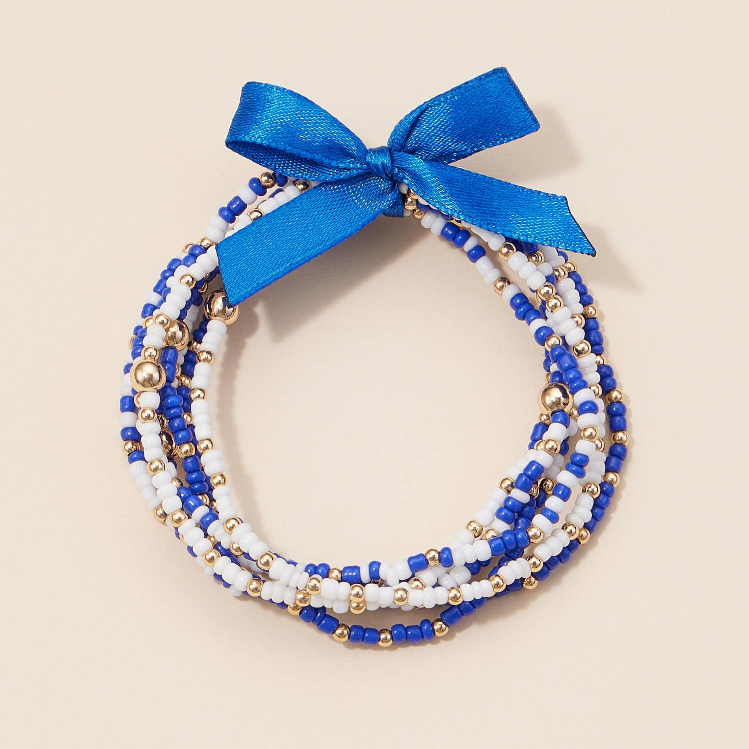 Blue/White Game Day Bracelet Set