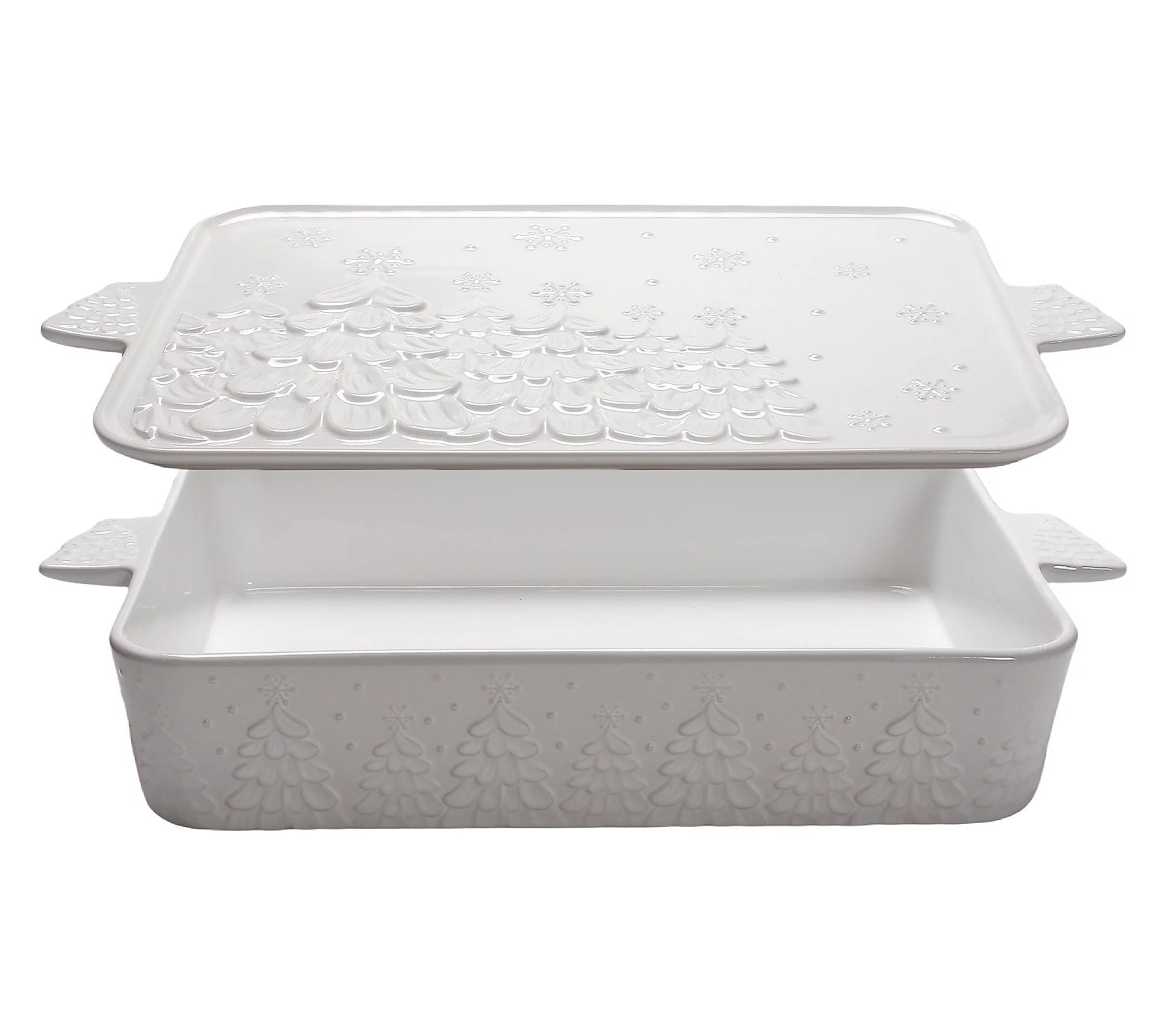 13 X 9 PLATTER/TRIVET - FROSTY FOREST