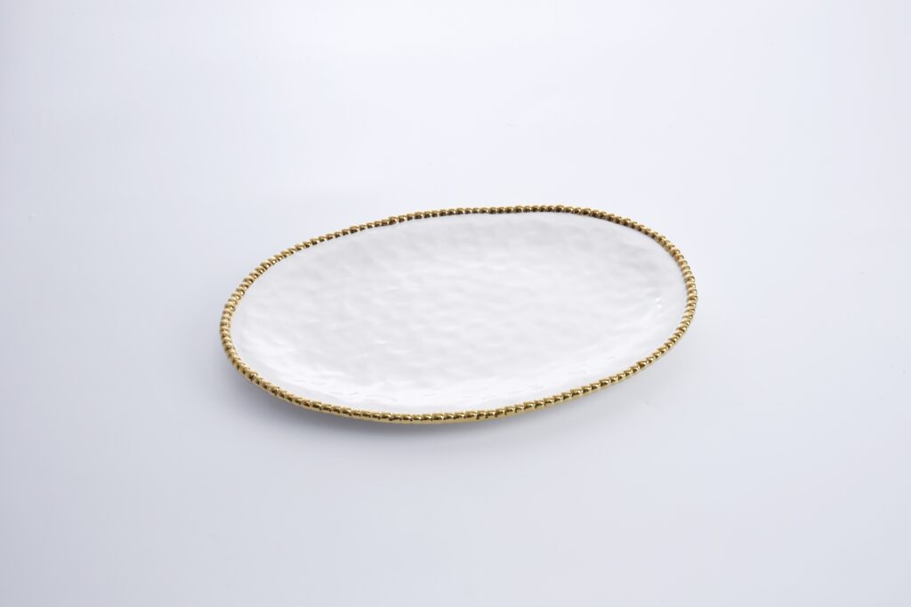 PAMPA BAY LARGE OVAL PLATTER WHITE
