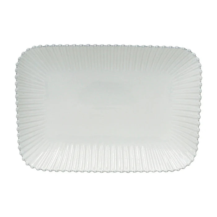 CASAFINA RECT PLATTER PEARL WHITE