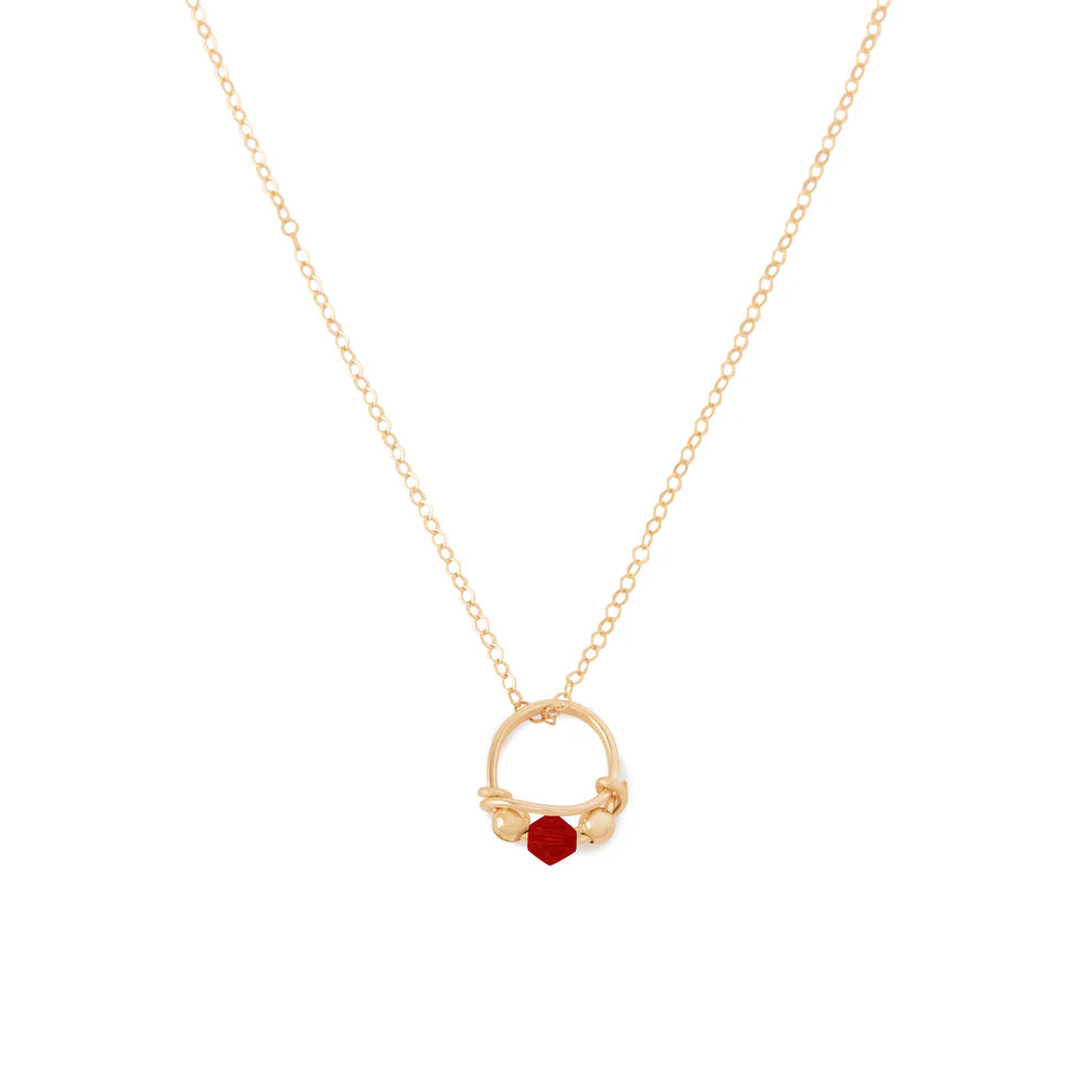 RONALDO DESIGNER JEWELRY BIRTHSTONE RING NECKLACE
