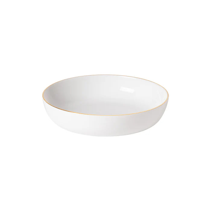 CASAFINA PORCELAIN (PASTA) DEEP RND GLD RESONANCE WHITE/GOLD