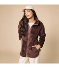DREAM PLUSH ZIP JACKET - ESPRESSO