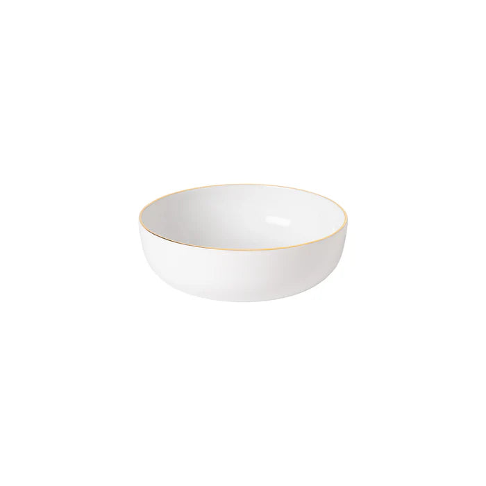 CASAFINA PORCELAIN SOUP/CEREAL GOLD RESONANCE WHITE/GOLD