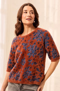 ELBOW SLEEVE SWEATER-MAPLE